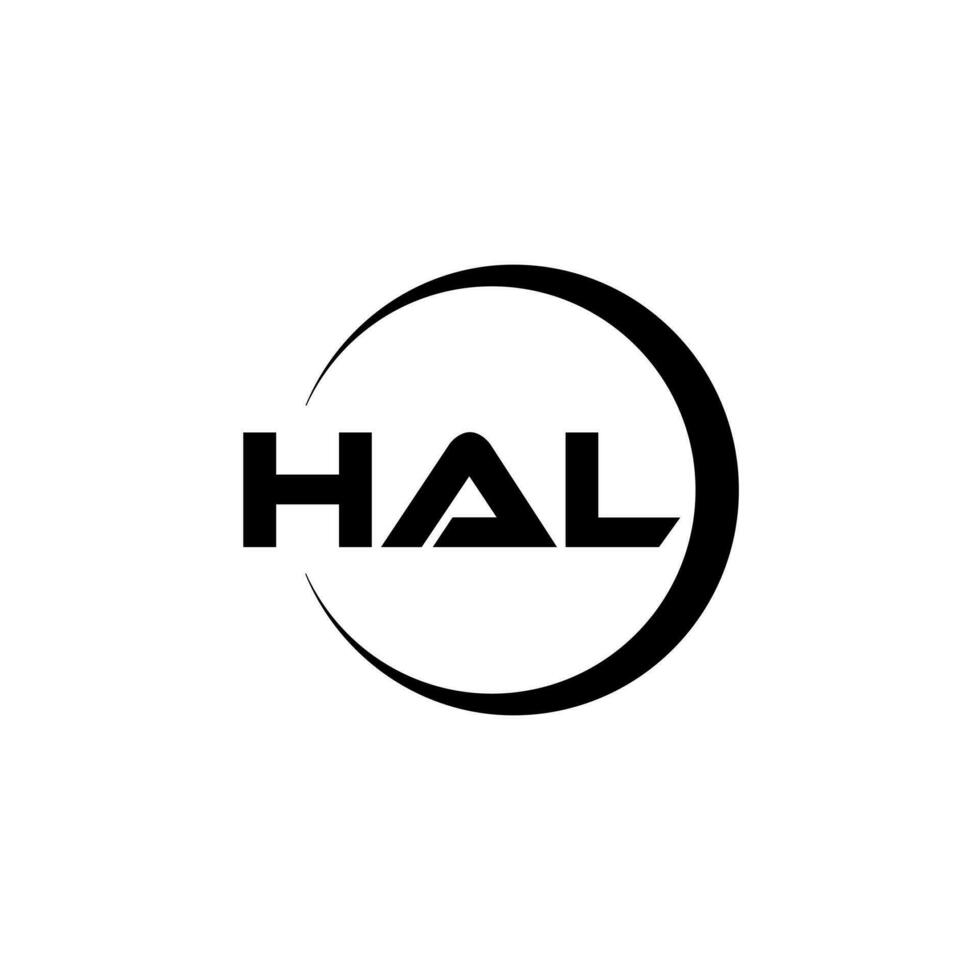 hal logotyp design, inspiration för en unik identitet. modern elegans och kreativ design. vattenmärke din Framgång med de slående detta logotyp. vektor