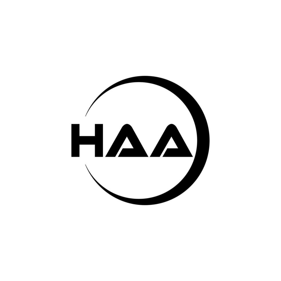 Haha Logo Design, Inspiration zum ein einzigartig Identität. modern Eleganz und kreativ Design. Wasserzeichen Ihre Erfolg mit das auffällig diese Logo. vektor