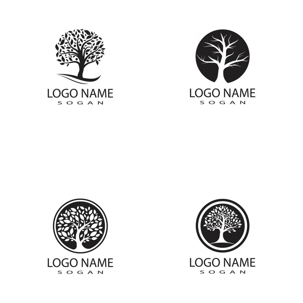 Baum Logo Vorlage Vektor Icon Design
