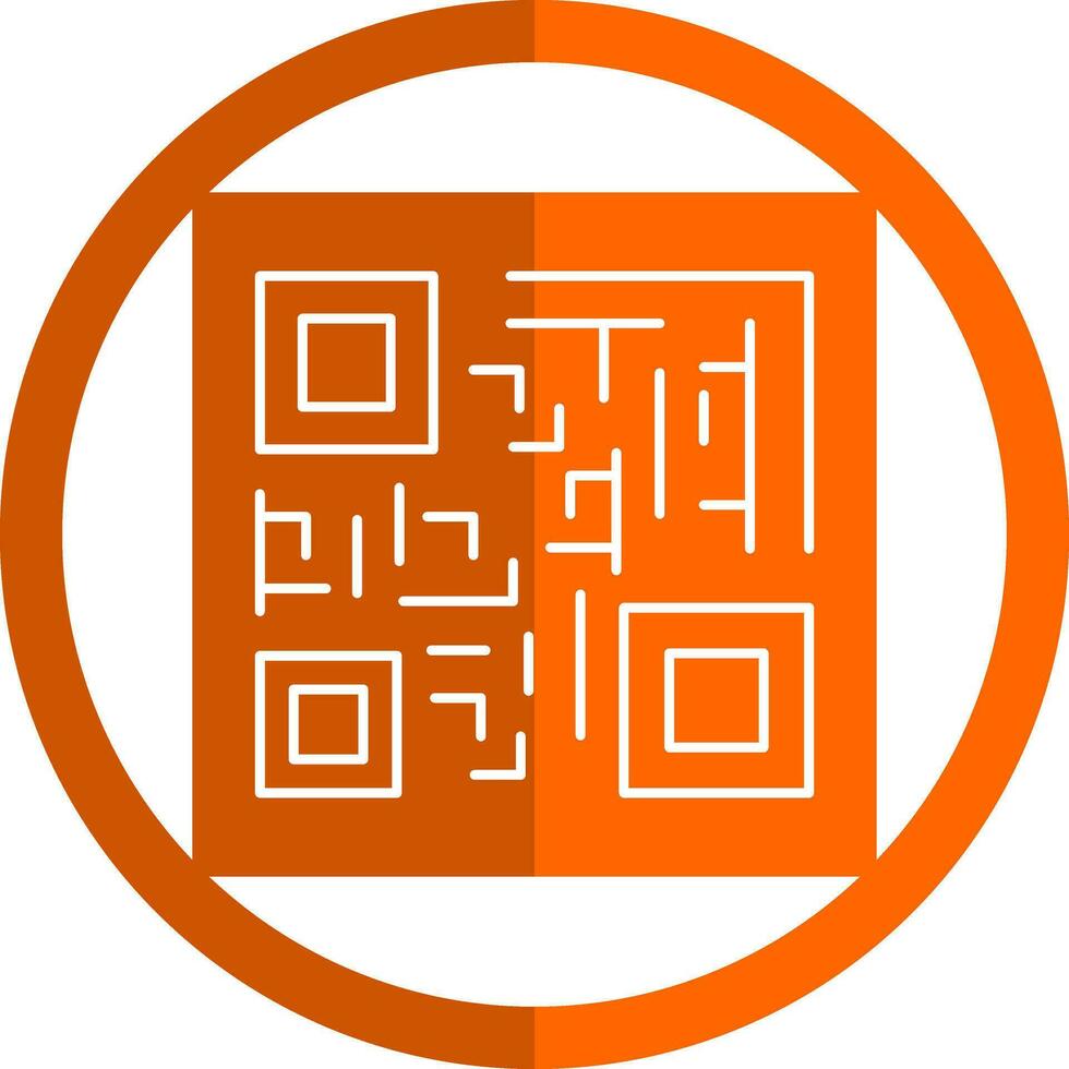 QR-Code-Vektor-Icon-Design vektor