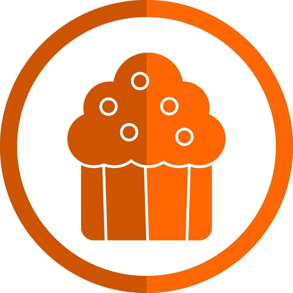 Muffin-Vektor-Icon-Design vektor