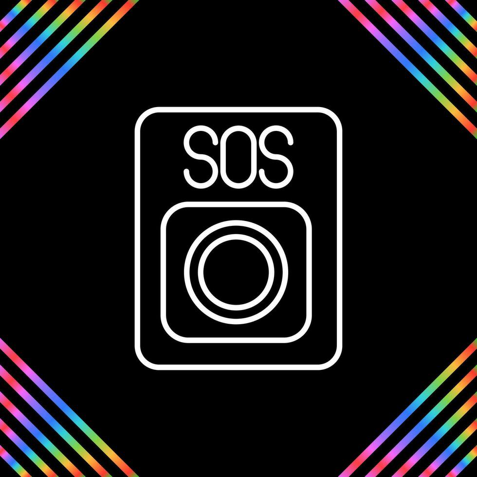 SOS-Vektorsymbol vektor