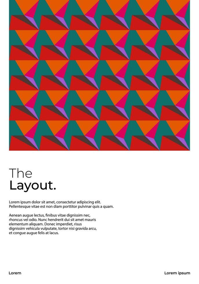 Design Startseite abstrakt geometrisch Hintergrund vektor