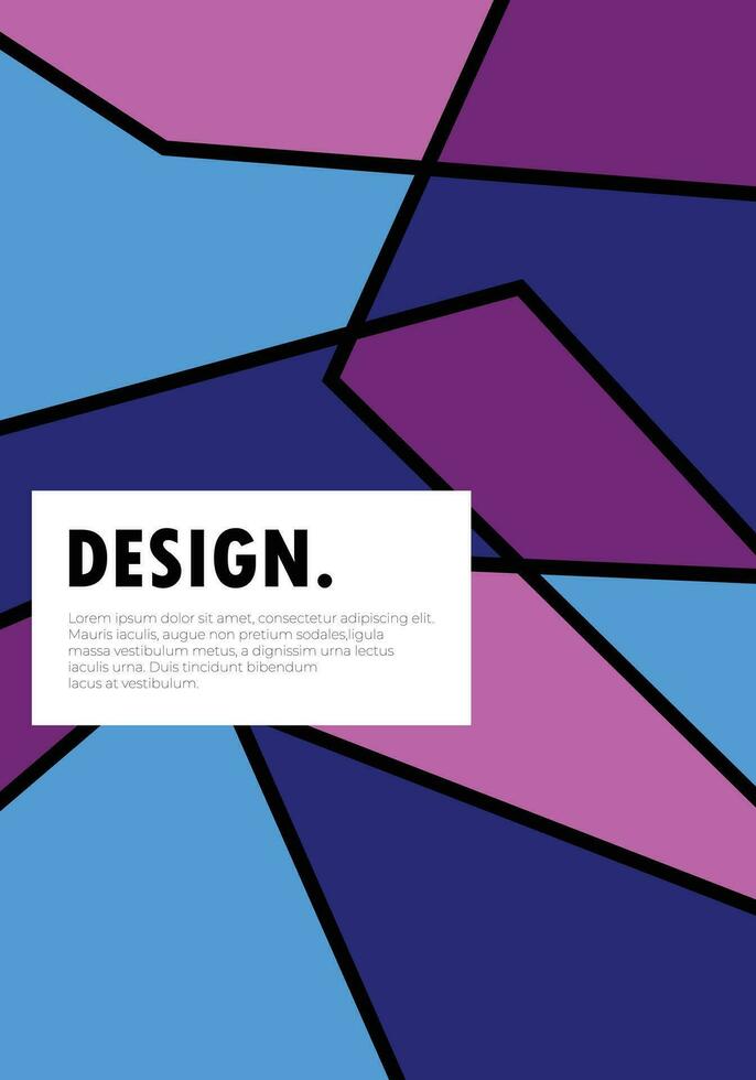 Startseite Design abstrakt geometrisch Hintergrund vektor