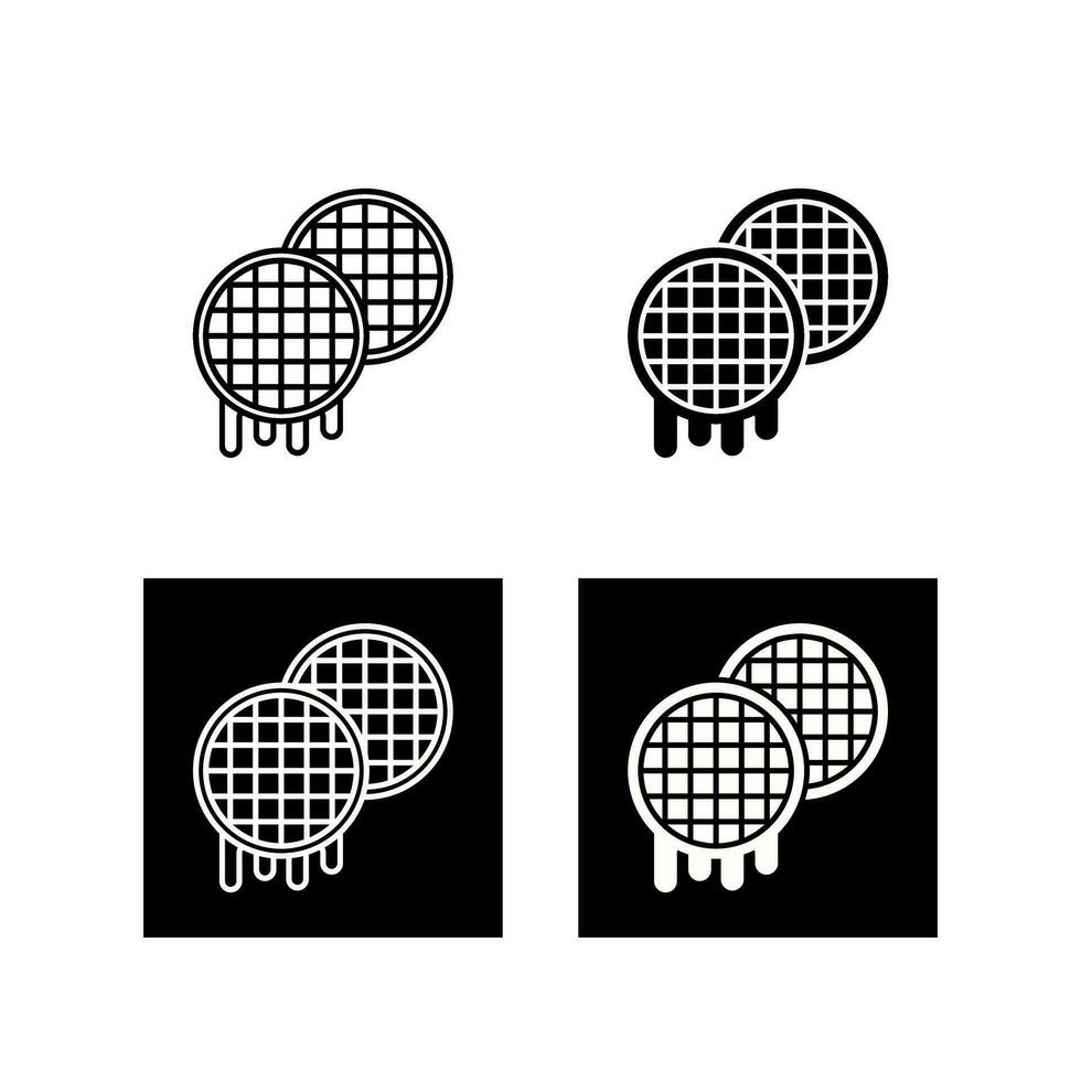 Waffel-Vektor-Symbol vektor