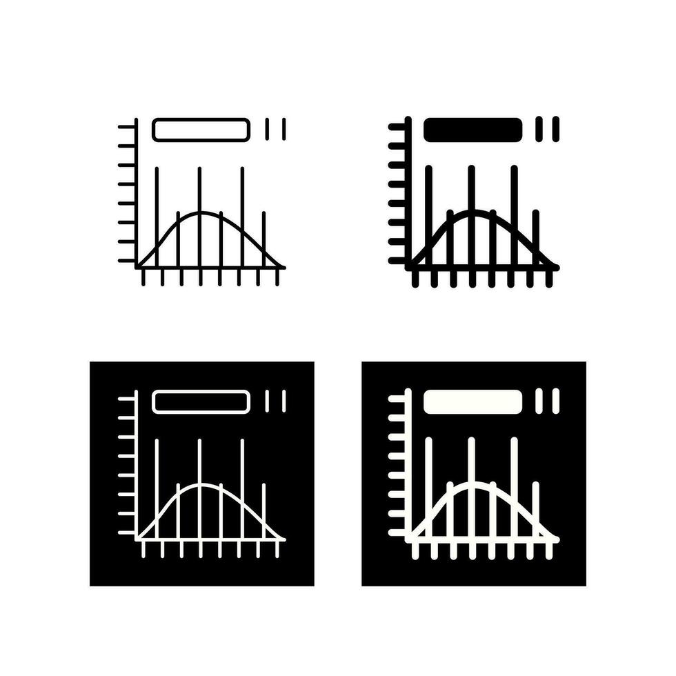 histogram vektor ikon