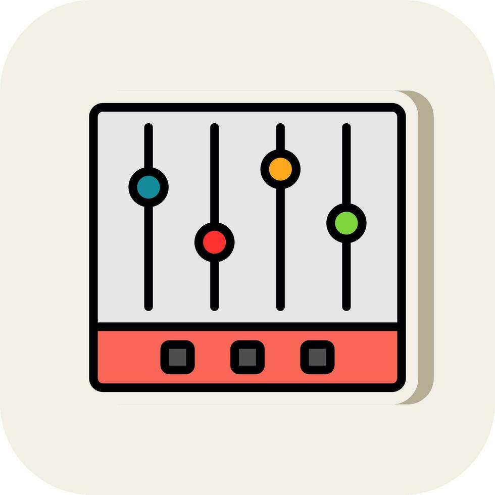 Musik- Equalizer Vektor Symbol Design