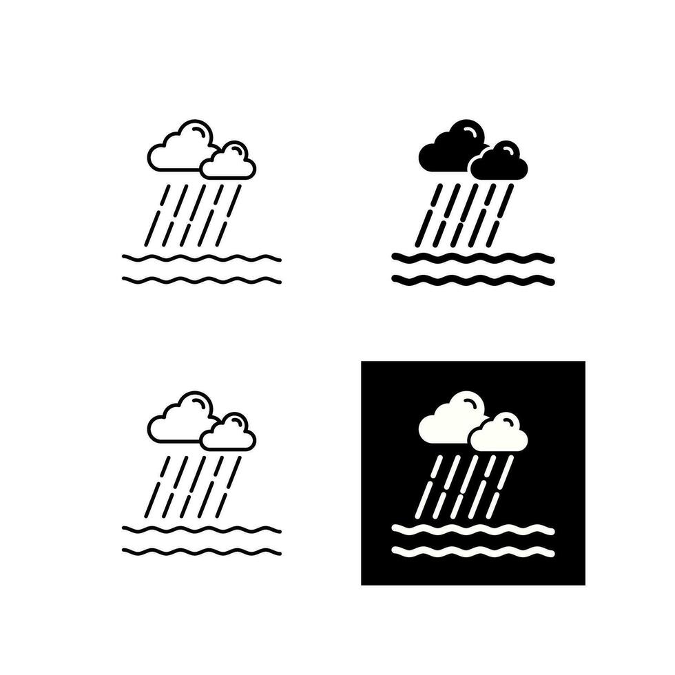 Monsun-Vektor-Symbol vektor