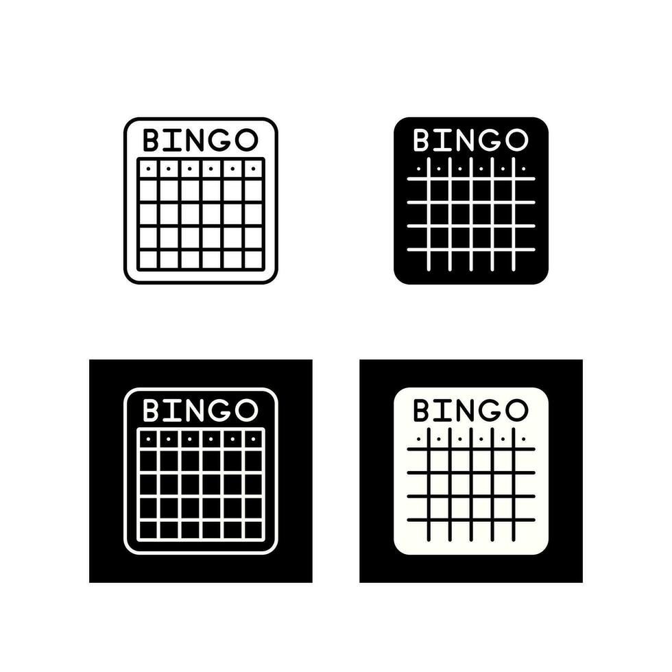 bingo vektor ikon