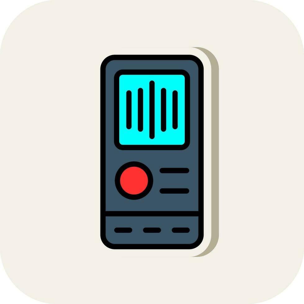 Stimme Recorder Vektor Symbol Design