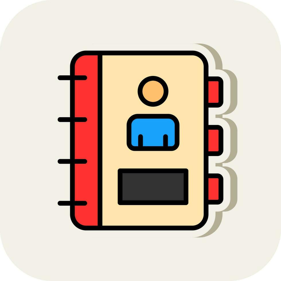 telefonbok vektor ikon design