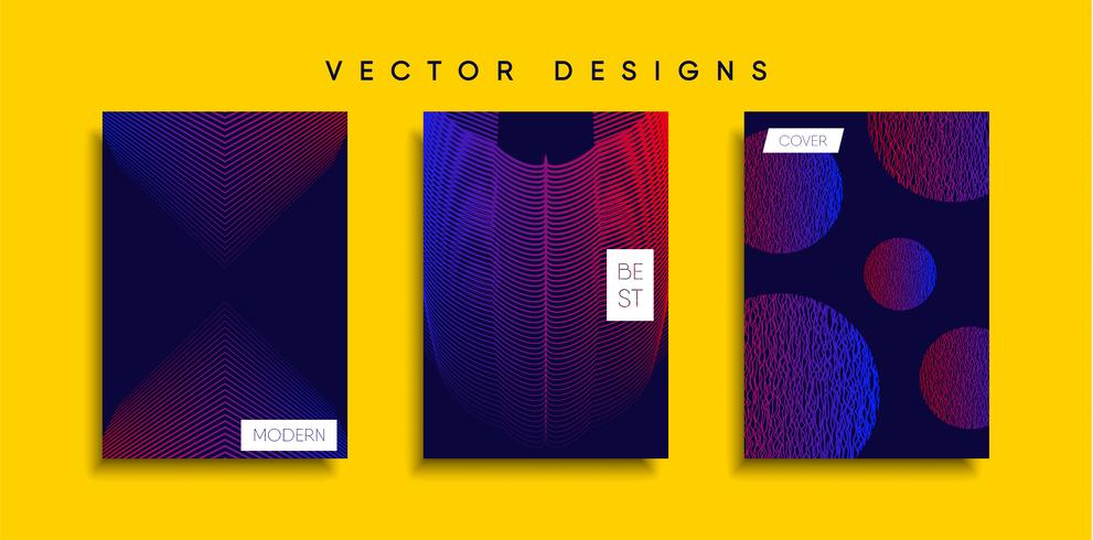 Minimale Vector-Cover-Designs. Zukünftige Plakatschablone. vektor