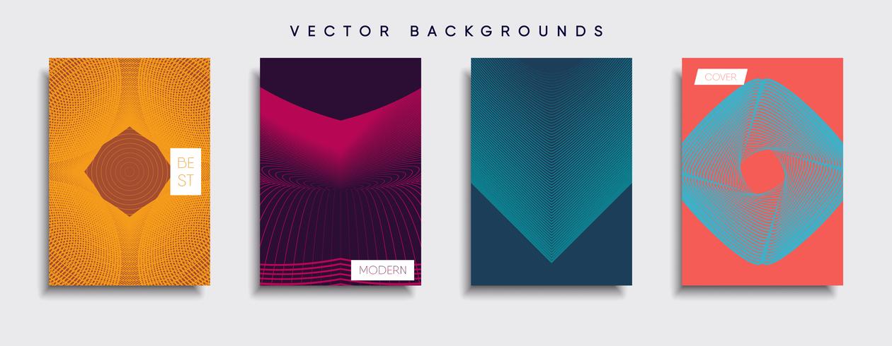 Minimale Vector-Cover-Designs. Zukünftige Plakatschablone. vektor