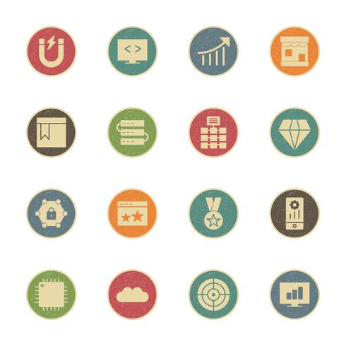 Satz von Vector SEO Search Engine Optimization Icons