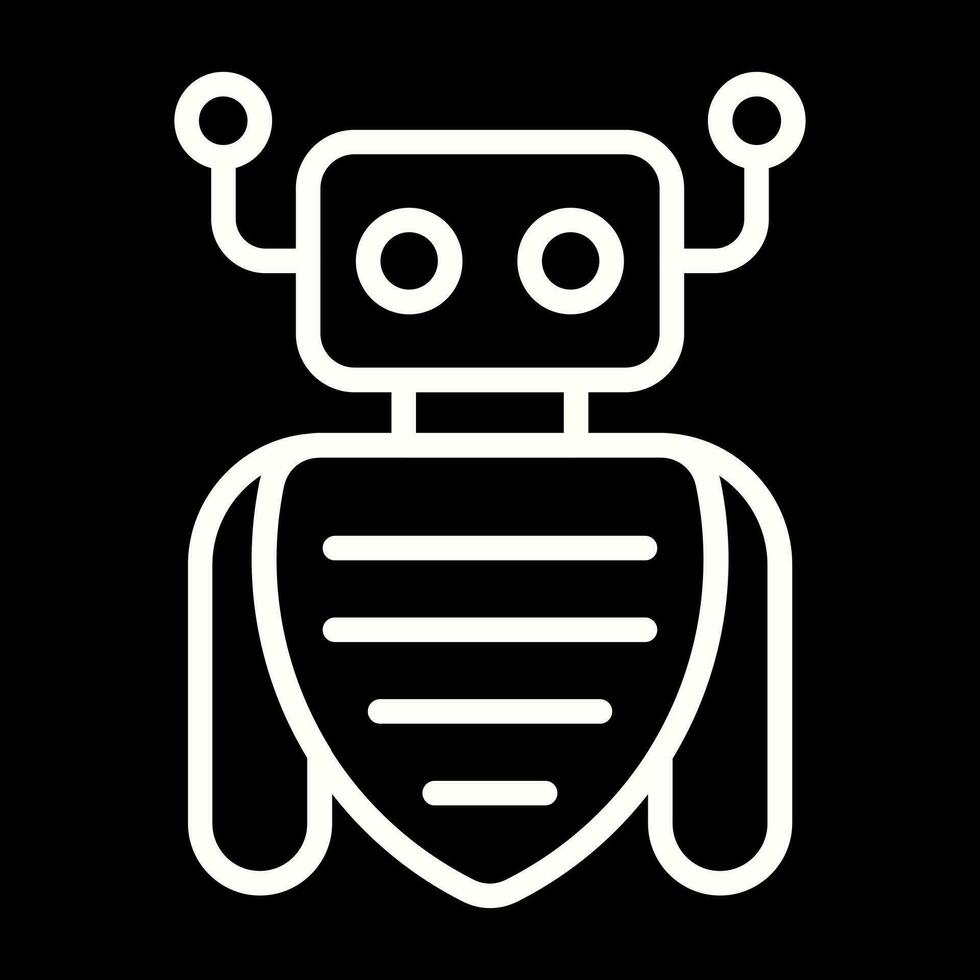 Roboter-Assistent-Vektor-Symbol vektor