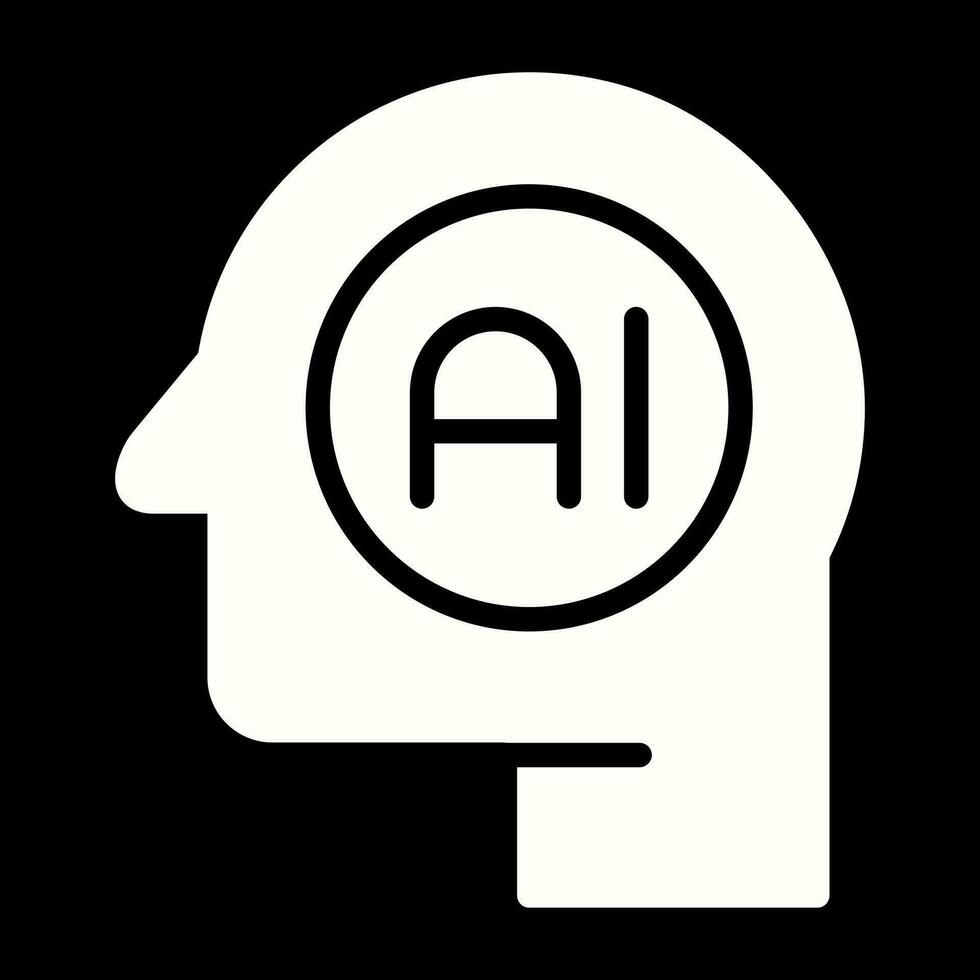 artificiell intelligens vektor ikon