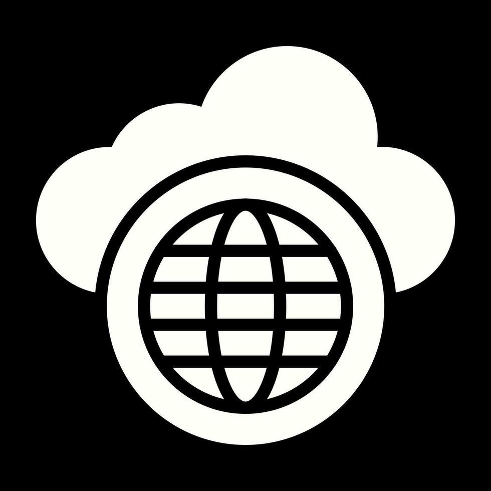 Cloud-Netzwerk-Vektor-Symbol vektor