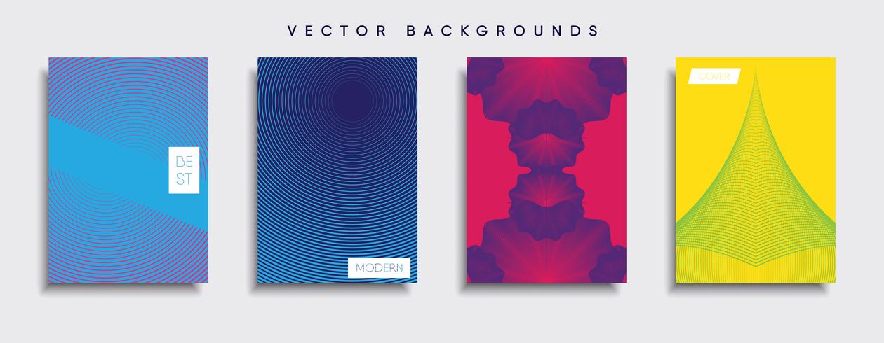 Minimale Vector-Cover-Designs. Zukünftige Plakatschablone. vektor