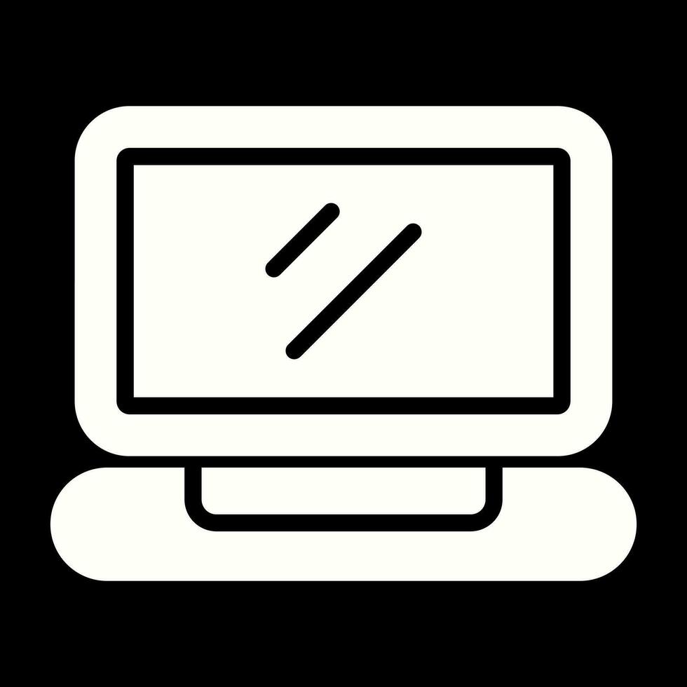 Laptop-Vektor-Symbol vektor