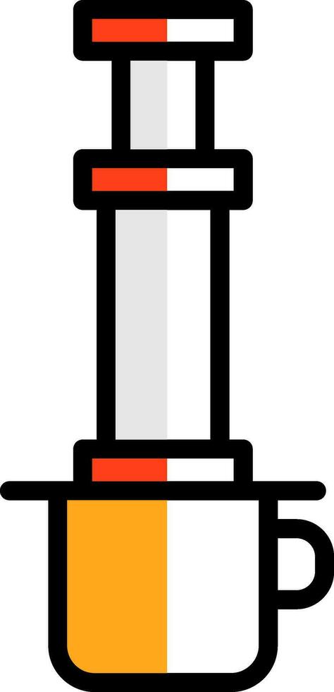 Aeropress-Vektor-Icon-Design vektor