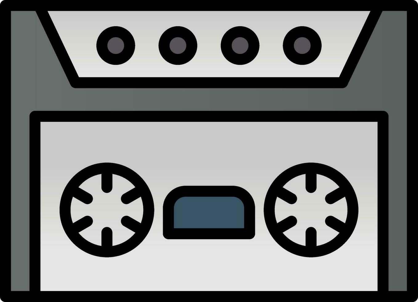 kassett vektor ikon design