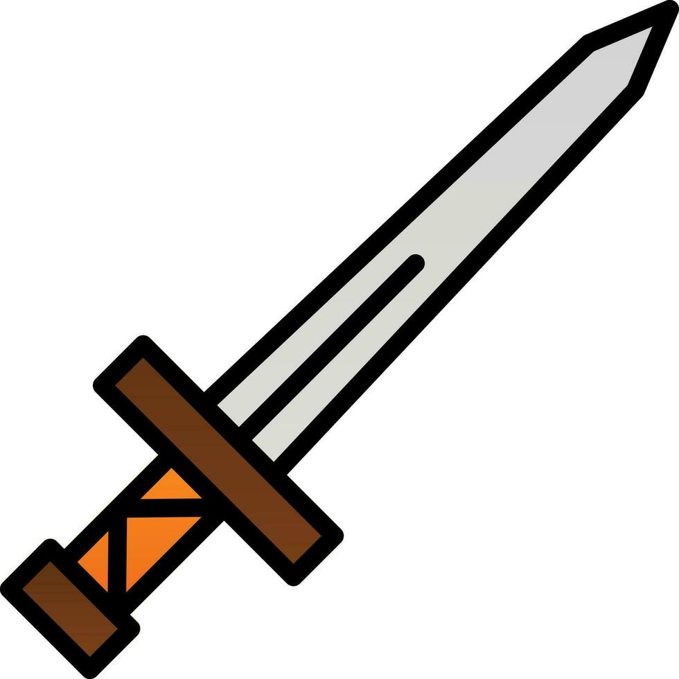 Schwert-Vektor-Icon-Design vektor
