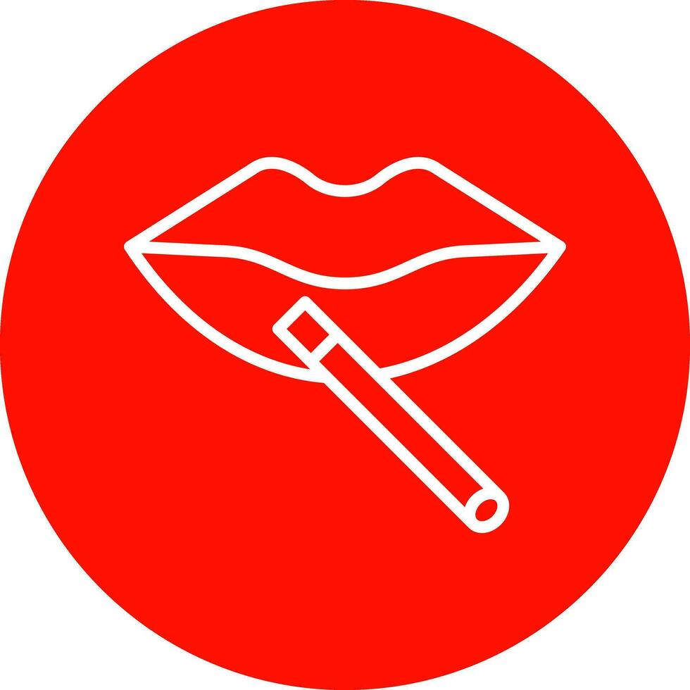 Lippen-Vektor-Icon-Design vektor