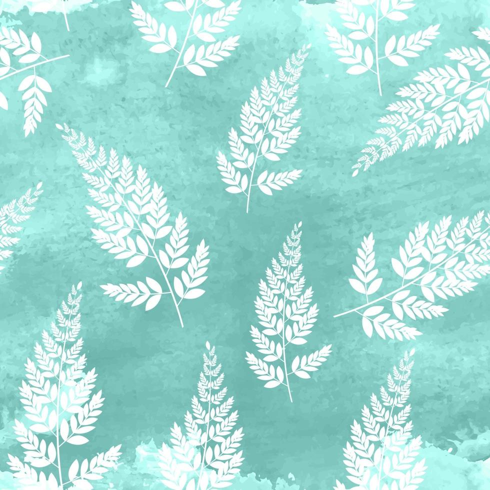 abstrakter natürlicher Frühling nahtlose Muster Hintergrund mit Blättern. Vektor-Illustration vektor
