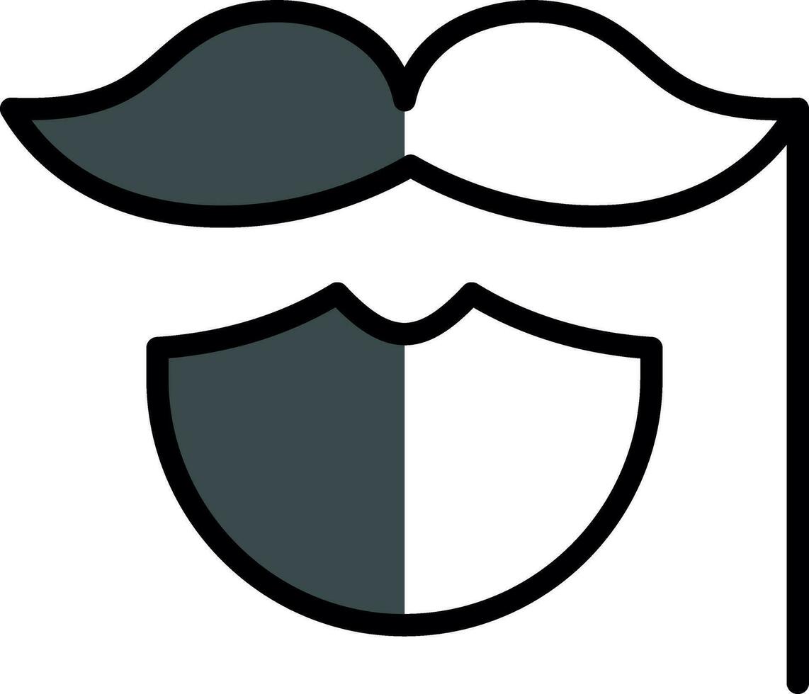 mustasch vektor ikon design