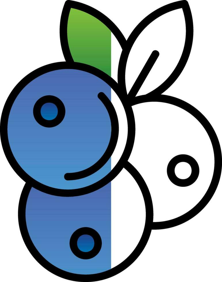 Blaubeeren Vektor Symbol Design