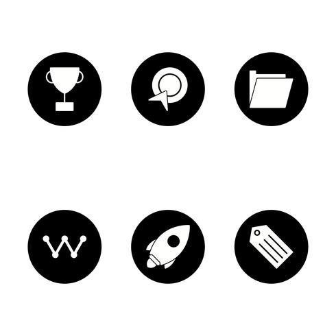 Satz von Vector SEO Search Engine Optimization Icons