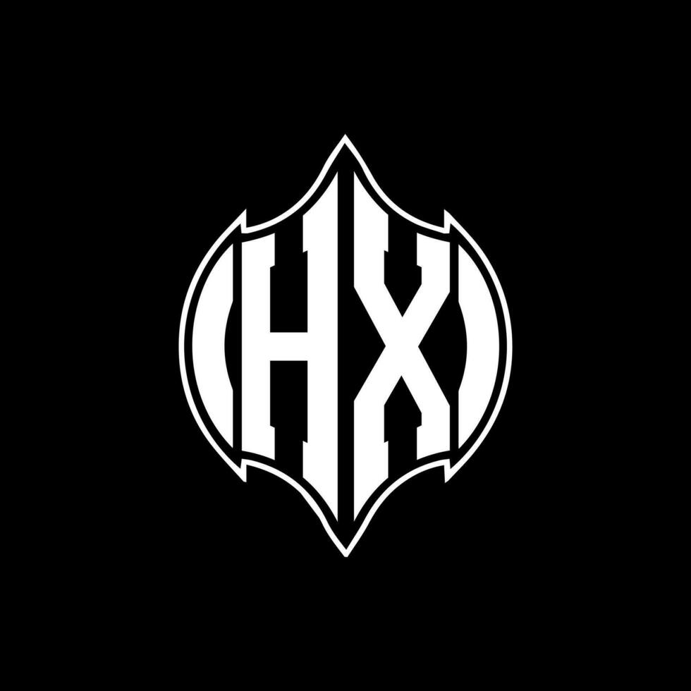 hx brev logotyp. hx kreativ monogram initialer brev logotyp begrepp. hx unik modern platt abstrakt vektor brev logotyp design.