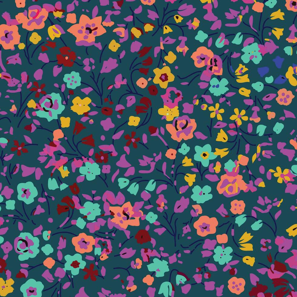 Blumen- Muster im Vektor