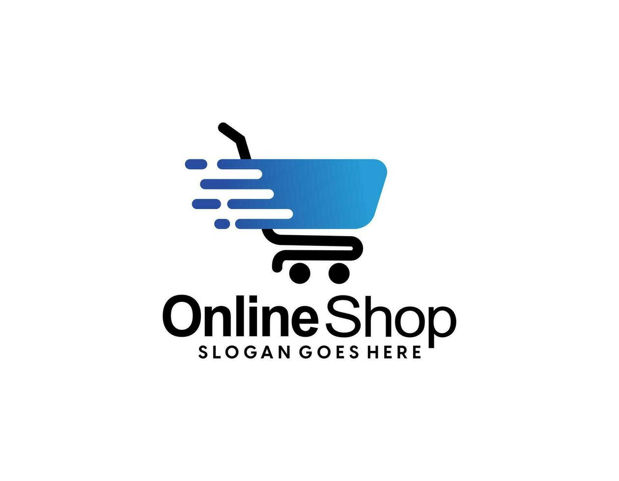 E-Commerce Geschäft modern Logo Design Vorlage Vektor