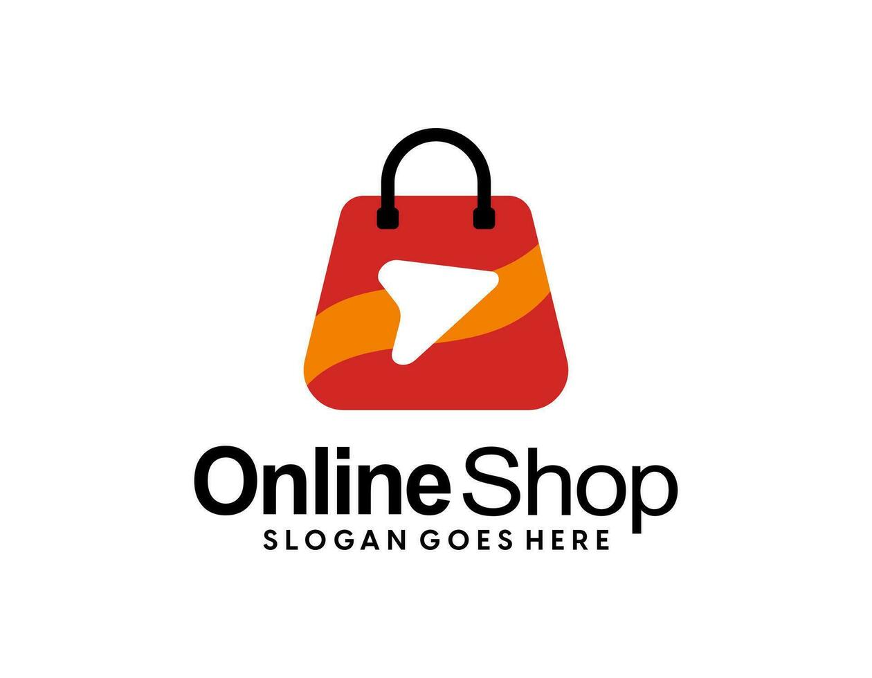 online shopping cart logo design vektor koncept ikon