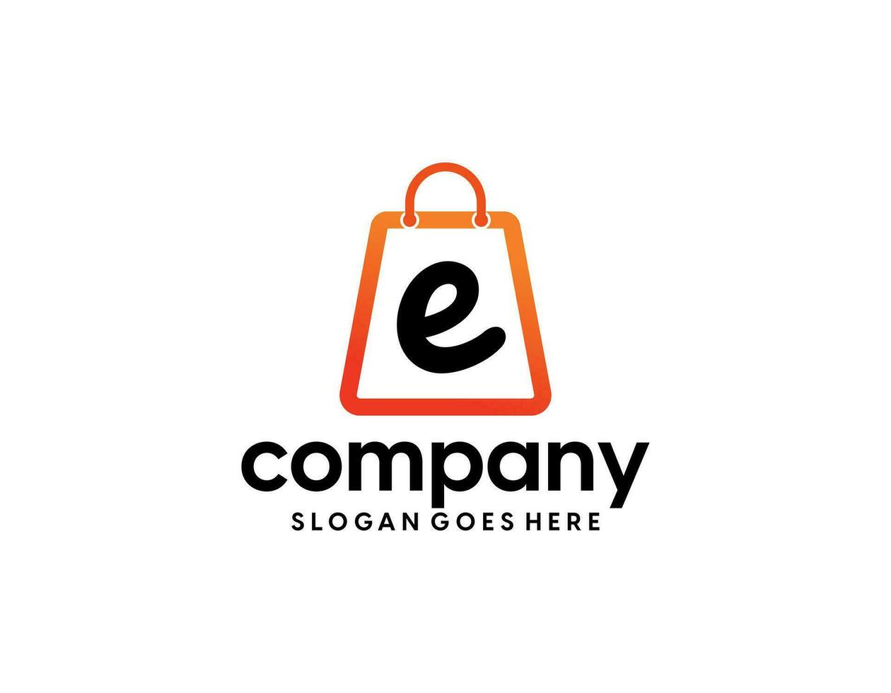 abstrakt Einkaufen Tasche Vektor, Verkauf E-Commerce Logo Vorlage vektor