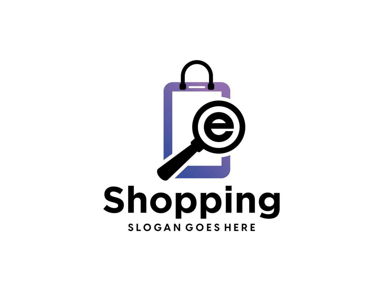 E-Commerce Geschäft Logo Design Vektor Vorlage, Wagen Tasche Lächeln Logo Symbol Symbol Vorlage