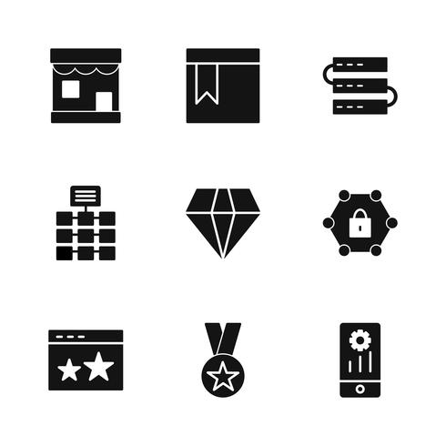 Satz von Vector SEO Search Engine Optimization Icons