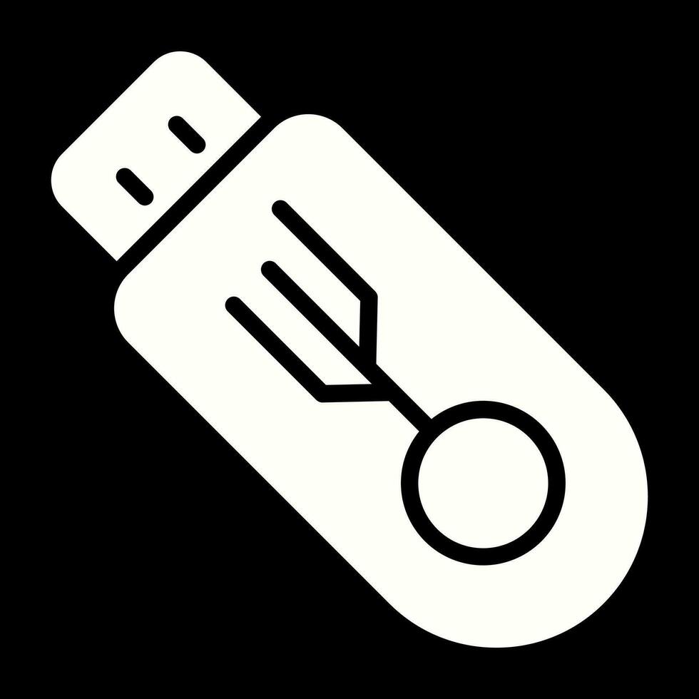 Vektorsymbol für USB-Flash-Laufwerk vektor