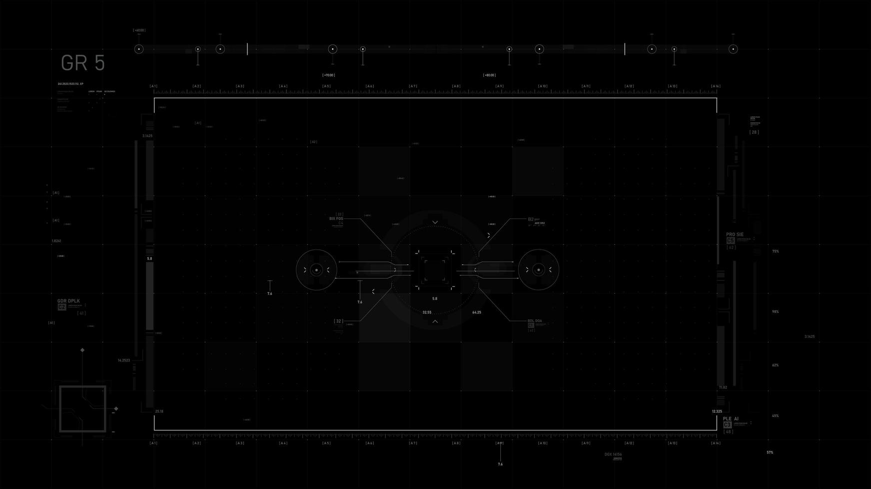 futuristische Benutzeroberfläche Designelement Video-Overlay 010 vektor