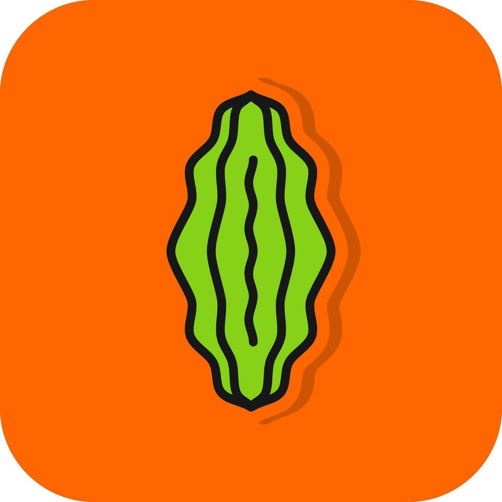 bitter Melone Vektor Symbol Design
