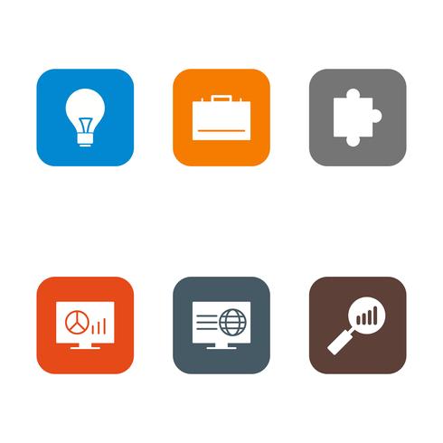 Satz von Vector SEO Search Engine Optimization Icons