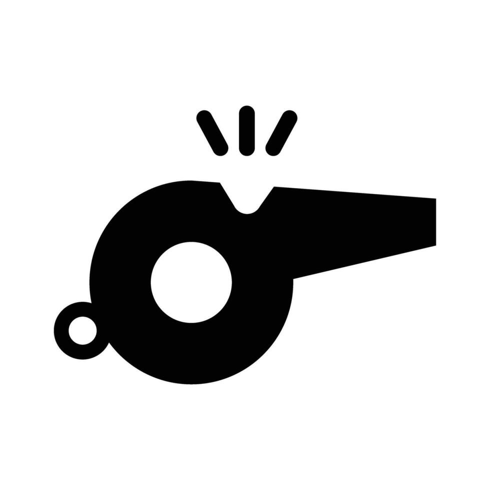 pfeifen Vektor Glyphe Symbol zum persönlich und kommerziell verwenden.
