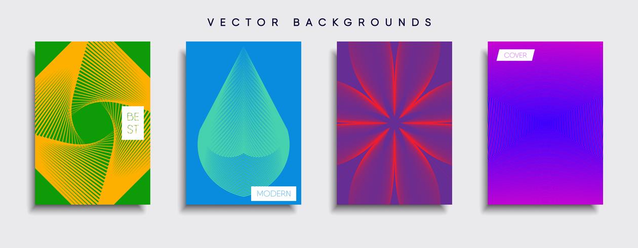 Minimale Vector-Cover-Designs. Zukünftige Plakatschablone. vektor