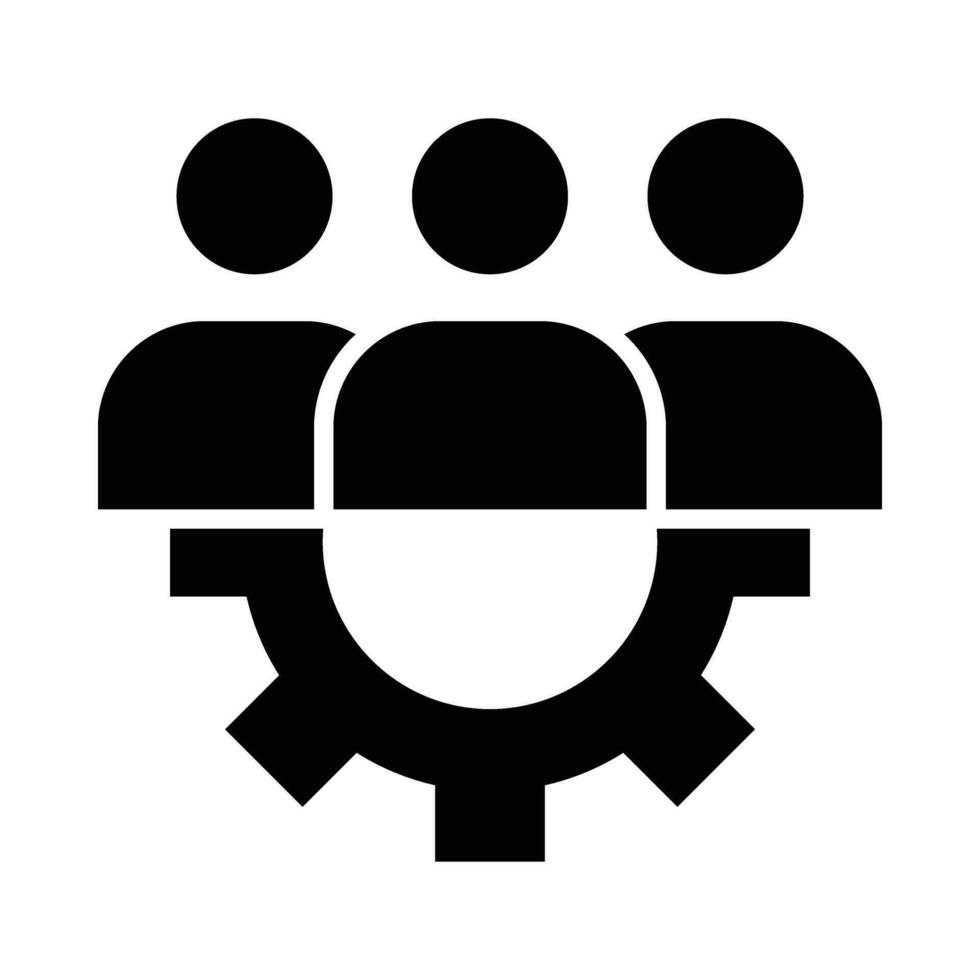 Belegschaft Vektor Glyphe Symbol zum persönlich und kommerziell verwenden.