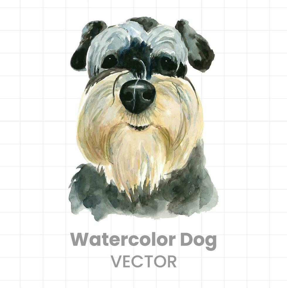 Aquarell Hund Illustration, Vektor Illustration, Aquarell Hund Illustration, Aquarell Hund Illustration, Wasser