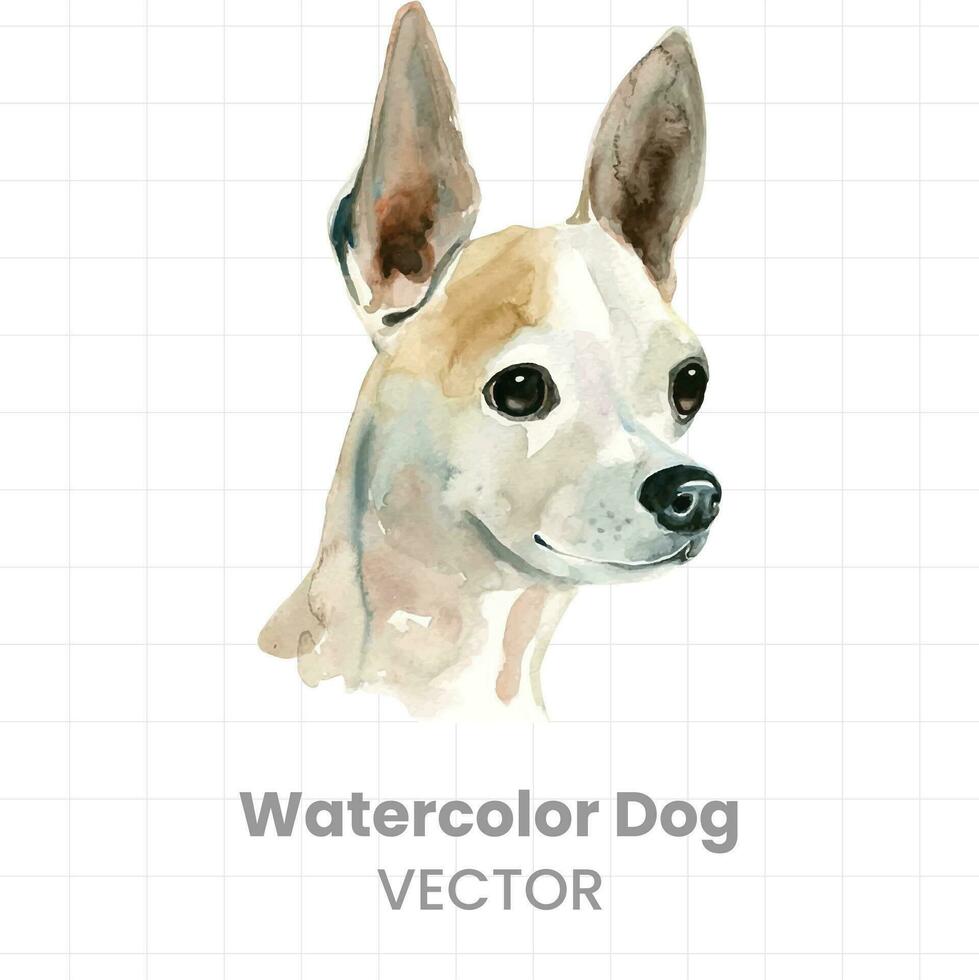 Aquarell Hund Vektor Illustration