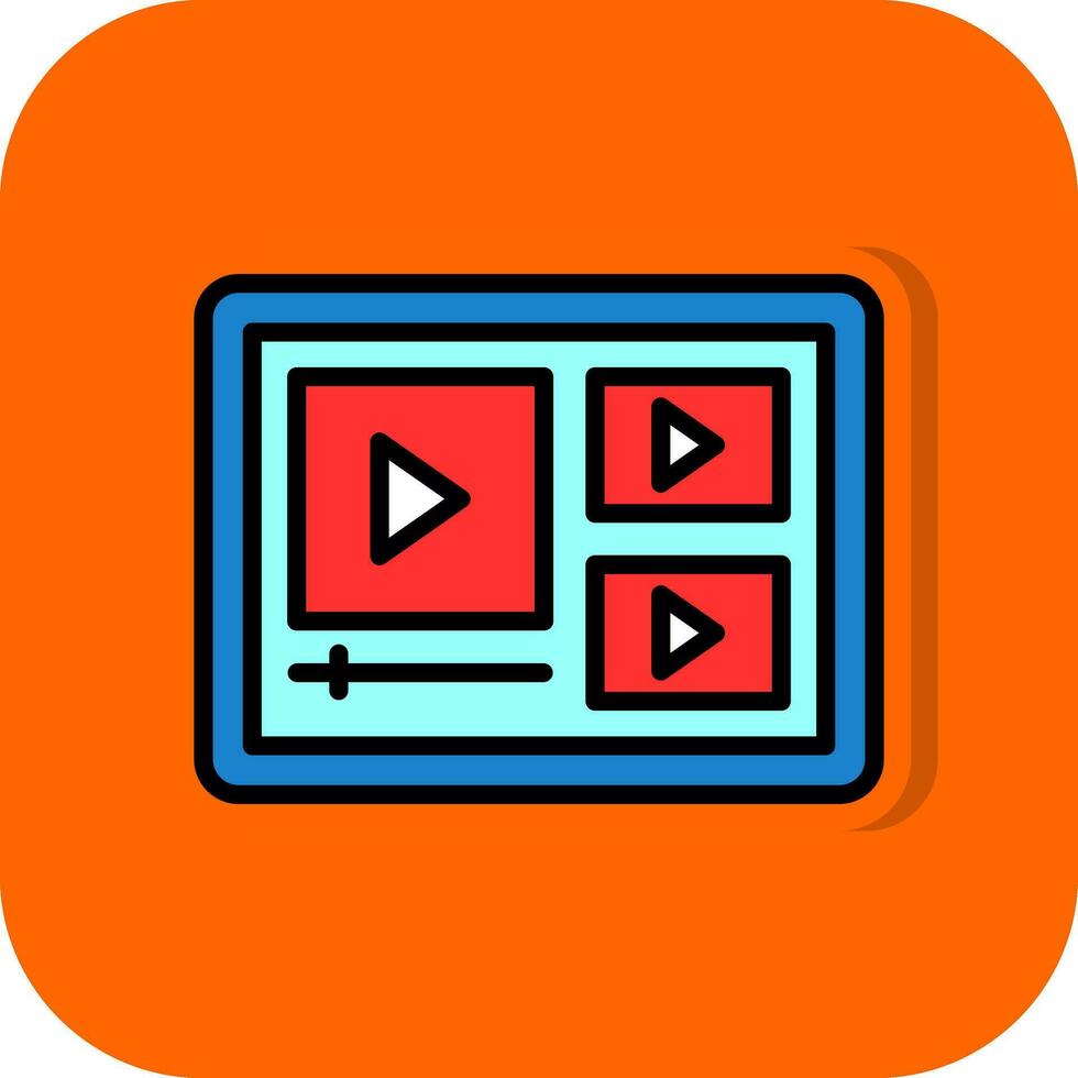 Video Spieler Vektor Symbol Design