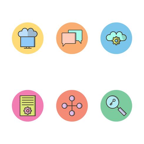 Satz von Vector SEO Search Engine Optimization Icons