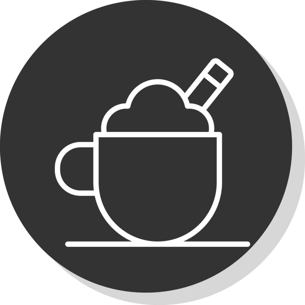 Cappuccino-Vektor-Icon-Design vektor